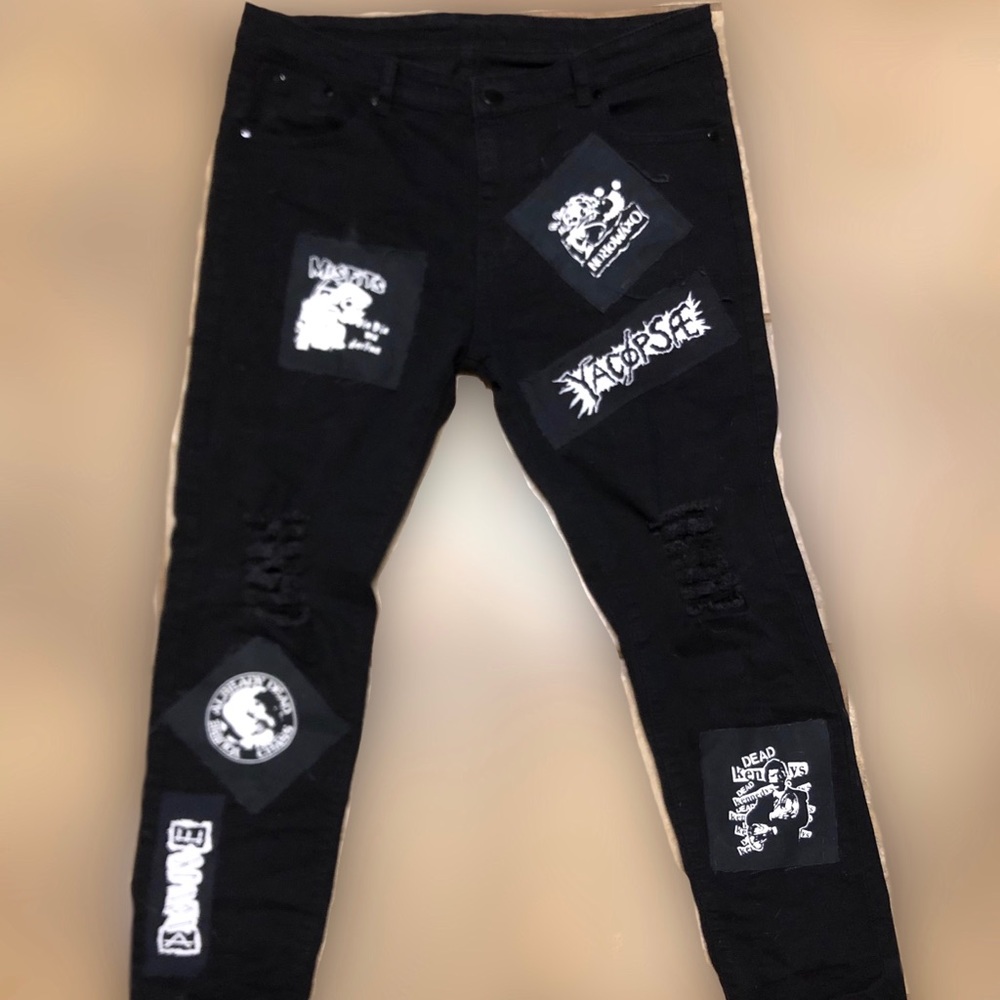 Custom 1/1 Patch Punk Pants